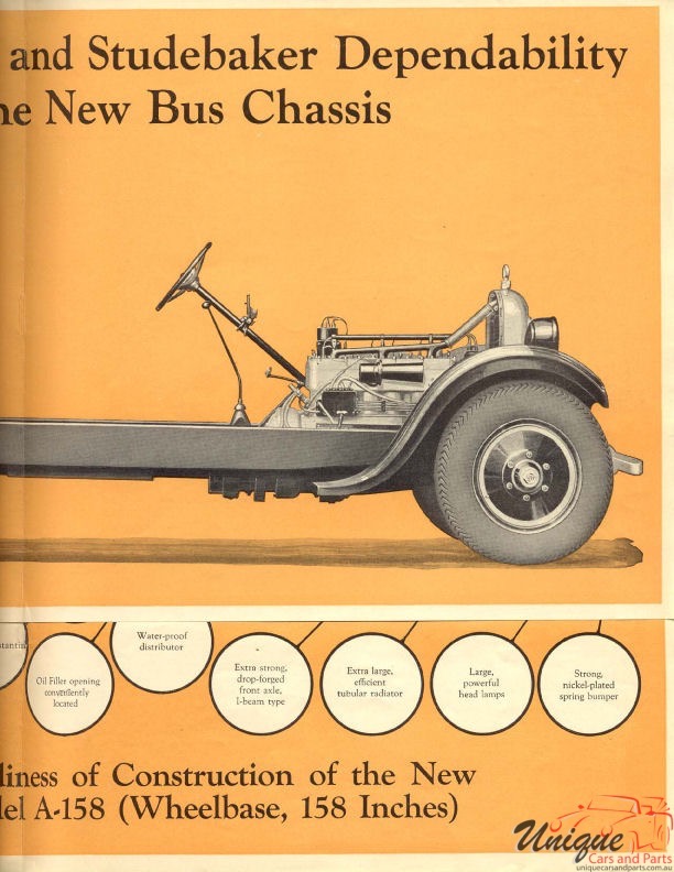 1925 Studebaker Bus Catalogue Page 13